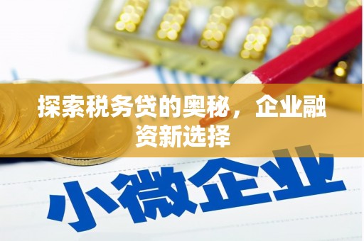 淄川探索税务贷的奥秘，企业融资新选择