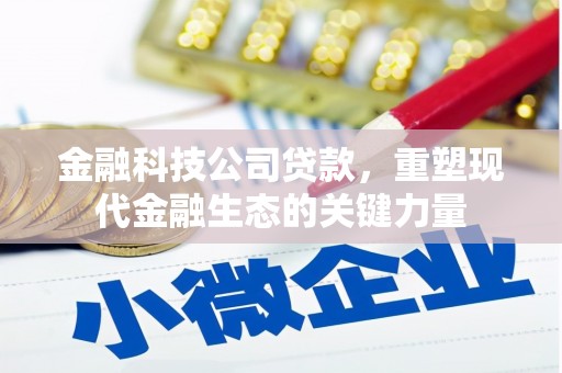 淄川金融科技公司贷款，重塑现代金融生态的关键力量
